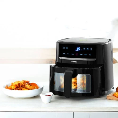 Tower Vortx 6 Litre Digital Space Saver Window Air Fryer Black 5 Tower Vortx 6 Litre Digital Space Saver Window Air Fryer Black - Image 5