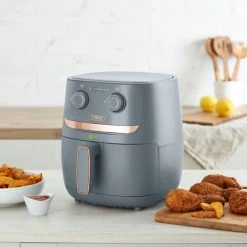 Tower Vortx 3.8 Litre Manual Air Fryer Grey -Kitchen appliances T17126GRY Tower Vortx 3 8 Litre Manual Air Fryer Grey 2