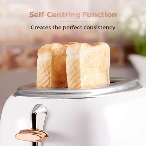 Tower Bottega Stainless Steel 2 Slice Toaster White 4 Tower Bottega Stainless Steel 2 Slice Toaster White - Image 4