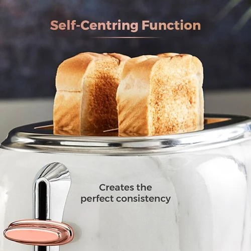 Tower Bottega Stainless Steel 2 Slice Toaster Marble 4 Tower Bottega Stainless Steel 2 Slice Toaster Marble - Image 4