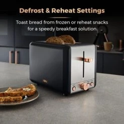 Tower Cavaletto Toaster 2 Slice Black -Kitchen appliances T20036RG Tower Cavaletto Toaster 2 Slice Black 3