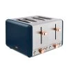 Tower Cavaletto Toaster 4 Slice Midnight Blue