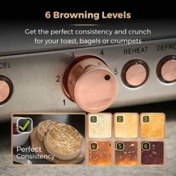 Tower Cavaletto Toaster 4 Slice Midnight Blue -Kitchen appliances T20051MNB Tower Cavaletto Toaster 4 Slice Midnight Blue 2