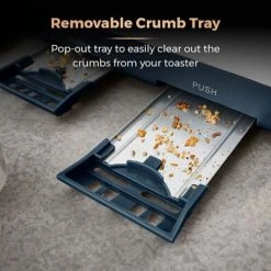 Tower Cavaletto Toaster 4 Slice Midnight Blue -Kitchen appliances T20051MNB Tower Cavaletto Toaster 4 Slice Midnight Blue 4