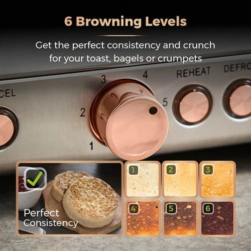 Tower Cavaletto Toaster 4 Slice Black 4 Tower Cavaletto Toaster 4 Slice Black - Image 4