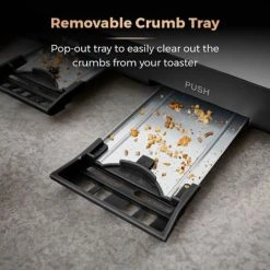 Tower Cavaletto Toaster 4 Slice Black 11 Tower Cavaletto Toaster 4 Slice Black -Kitchen appliances T20051RG Tower Cavaletto Toaster 4 Slice Black 5