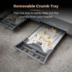 Tower Cavaletto Toaster 4 Slice Grey -Kitchen appliances T20051RGG Tower Cavaletto Toaster 4 Slice Grey 4