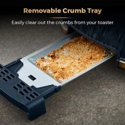 Tower Empire Toaster 2 Slice Midnight Blue -Kitchen appliances T20054MNB Tower Empire Toaster 2 Slice Midnight Blue 4
