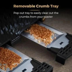 Tower Empire Toaster 4 Slice Black -Kitchen appliances T20061BLK Tower Empire Toaster 4 Slice Black 4