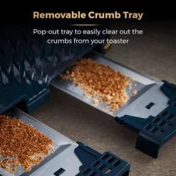 Tower Empire Toaster 4 Slice Midnight Blue -Kitchen appliances T20061MNB Tower Empire Toaster 4 Slice Midnight Blue 5