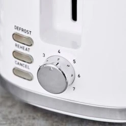 Tower Solitare 2 Slice Toaster White -Kitchen appliances T20082WHT Tower Solitare 2 Slice Toaster White 2