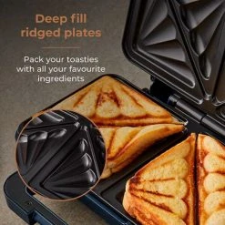 Tower Cavaletto Sandwich Maker Midnight Blue 8 Tower Cavaletto Sandwich Maker Midnight Blue -Kitchen appliances T27036MNB Tower Cavaletto Sandwich Midnight Blue 2