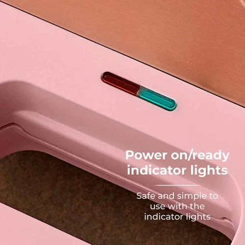 Tower Cavaletto Sandwich Maker Pink 6 Tower Cavaletto Sandwich Maker Pink - Image 6