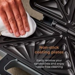 Tower Cavaletto Sandwich Maker Grey -Kitchen appliances T27036RGG Tower Cavaletto Sandwich Maker Grey 4