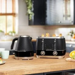 Beko Black & Chrome Cosmopolis 4 Slice Toaster -Kitchen appliances TAM8402B Beko Black Chrome Cosmopolis 4 Slice Toaster 4