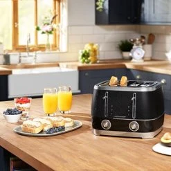 Beko Black & Chrome Cosmopolis 4 Slice Toaster -Kitchen appliances TAM8402B Beko Black Chrome Cosmopolis 4 Slice Toaster 5