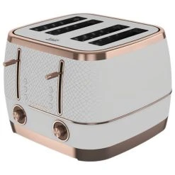 Beko Off White & Rose Gold Cosmopolis Dome Kettle & 4 Slice Toaster Set 10 Beko Off White & Rose Gold Cosmopolis Dome Kettle & 4 Slice Toaster Set -Kitchen appliances TAM8402WWKM8307W Beko White Rose Gold Cosmopolis Dome Kettle 4 Slice Toaster Set 4