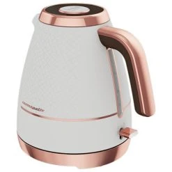 Beko Off White & Rose Gold Cosmopolis Dome Kettle -Kitchen appliances WKM8307W Beko White Rose Gold Cosmopolis Dome Kettle 2