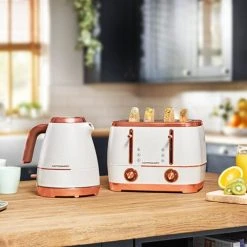Beko Off White & Rose Gold Cosmopolis Dome Kettle -Kitchen appliances WKM8307W Beko White Rose Gold Cosmopolis Dome Kettle 4