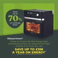 Vortx Platinum 13L Air Fryer Oven With Steam Cooking Functions -Kitchen appliances fit 10