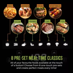 Vortx 6 Litre Colour Air Fryer -Kitchen appliances fit 100