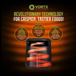 Vortx 3L Air Fryer With Colour Digital Display -Kitchen appliances fit 114