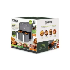 Vortx Dual Basket Air Fryer With 6 Pre-Set Functions 7.6 Litre -Kitchen appliances fit 138