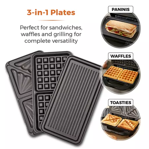 3 In 1 Deep Filled Sandwich Maker 900W 5 3 In 1 Deep Filled Sandwich Maker 900W - Image 5