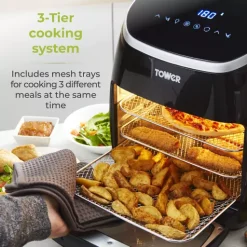 Xpress Pro Combo 2000W 11 Litre 10-in-1 Digital Air Fryer Oven With Rotisserie 26 Xpress Pro Combo 2000W 11 Litre 10-in-1 Digital Air Fryer Oven With Rotisserie -Kitchen appliances fit 234