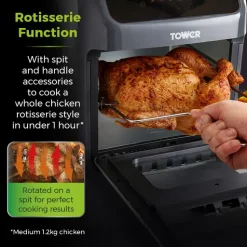 Vortx 12 Litre Rose Gold Air Fryer Oven -Kitchen appliances fit 285