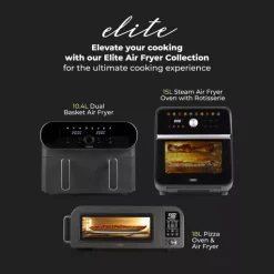 Vortx Elite 10.4L Duo Basket Digital Air Fryer -Kitchen appliances fit 315