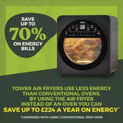 Vortx XL 14.5L 5-in-1 Digital Air Fryer Oven With Rotisserie -Kitchen appliances fit 324