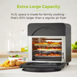 Vortx XL 14.5L 5-in-1 Digital Air Fryer Oven With Rotisserie -Kitchen appliances fit 328