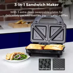 3 In 1 Deep Fill Sandwich Maker Rose Gold 13 3 In 1 Deep Fill Sandwich Maker Rose Gold -Kitchen appliances fit 336