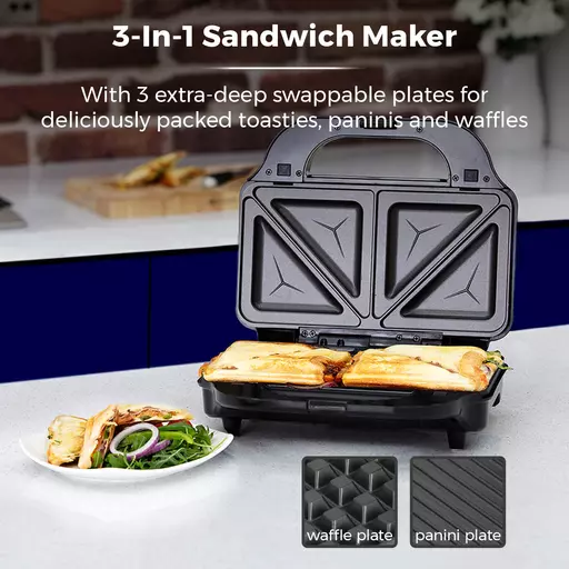 3 In 1 Deep Fill Sandwich Maker Rose Gold 3 3 In 1 Deep Fill Sandwich Maker Rose Gold - Image 3