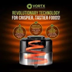 Vortx 5 In 1 Smokeless Grill Air Fryer -Kitchen appliances fit 373