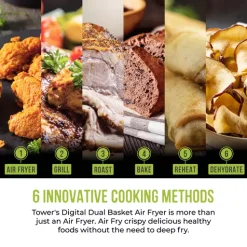 Vortx 8.5L Dual Basket Air Fryer -Kitchen appliances fit 380