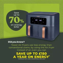 Vortx 8.5L Dual Basket Air Fryer -Kitchen appliances fit 384