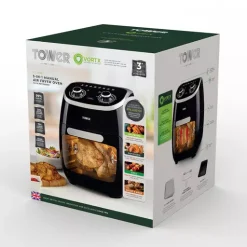 Xpress 2000W 11 Litre 5-in-1 Manual Air Fryer Oven With Rotisserie 15 Xpress 2000W 11 Litre 5-in-1 Manual Air Fryer Oven With Rotisserie -Kitchen appliances fit 398