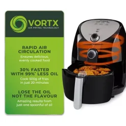 1500W 4.3 Litre Manual Air Fryer -Kitchen appliances fit 401
