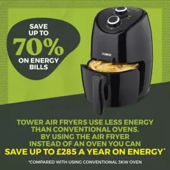 Vortx Compact 2 Litre Manual Air Fryer 16 Vortx Compact 2 Litre Manual Air Fryer -Kitchen appliances fit 449