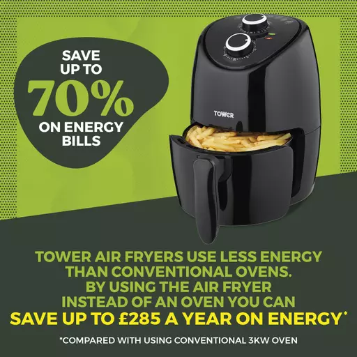 Vortx Compact 2 Litre Manual Air Fryer 4 Vortx Compact 2 Litre Manual Air Fryer - Image 4