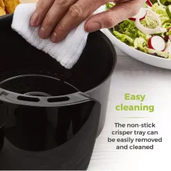 Vortx Compact 2 Litre Manual Air Fryer 22 Vortx Compact 2 Litre Manual Air Fryer -Kitchen appliances fit 455