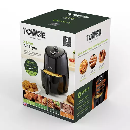 Vortx Compact 2 Litre Manual Air Fryer 12 Vortx Compact 2 Litre Manual Air Fryer - Image 12