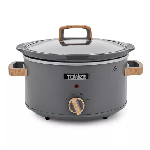 Tower Scandi 3.5 Litre Stainless Steel Slow Cooker 1 Tower Scandi 3.5 Litre Stainless Steel Slow Cooker