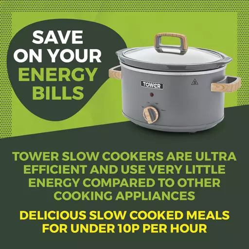 Tower Scandi 3.5 Litre Stainless Steel Slow Cooker 3 Tower Scandi 3.5 Litre Stainless Steel Slow Cooker - Image 3