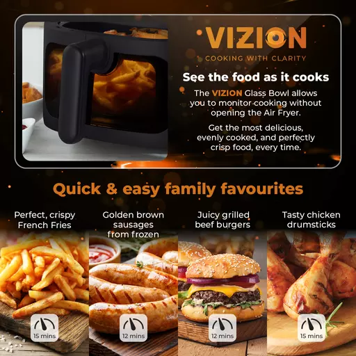 Vortx Vizion 6 Litre Air Fryer With Colour Digital Display 4 Vortx Vizion 6 Litre Air Fryer With Colour Digital Display - Image 4
