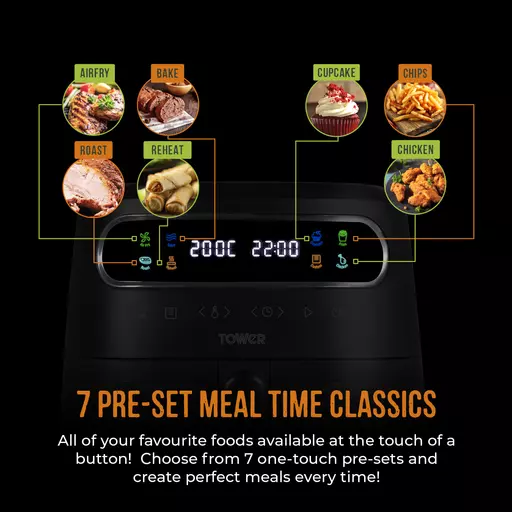 Vortx Vizion 6 Litre Air Fryer With Colour Digital Display 6 Vortx Vizion 6 Litre Air Fryer With Colour Digital Display - Image 6