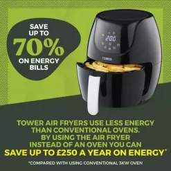 Vortx 4 Litre Digital Air Fryer -Kitchen appliances fit 490