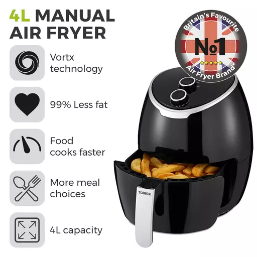 Vortx 4L Manual Air Fryer 2 Vortx 4L Manual Air Fryer - Image 2